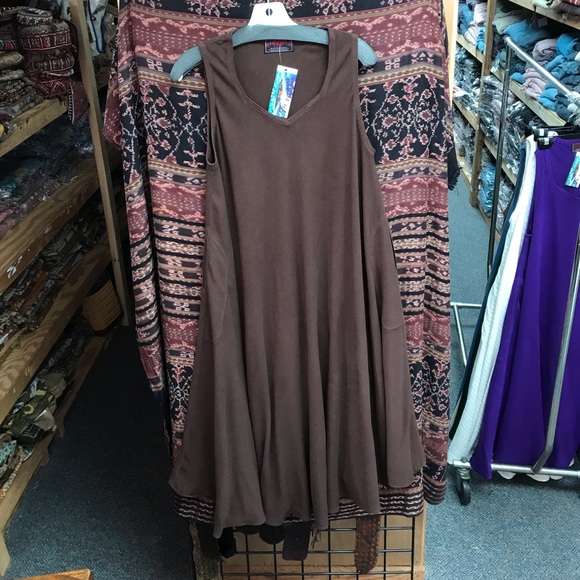 TIENDA HO ZOHRA DRESS COFFEE - Picture 1 of 1